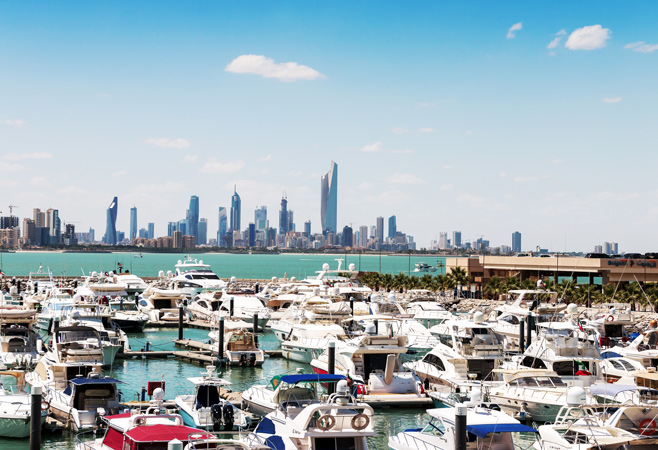 Marina Crescent in Kuwait City