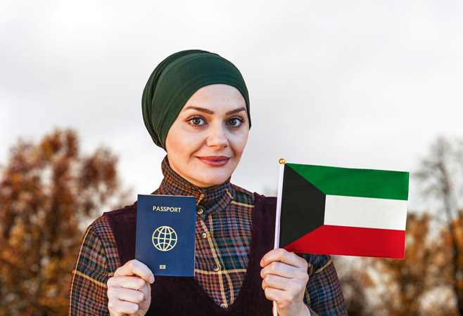Checking the kuwait visa