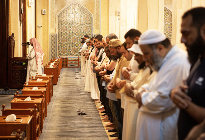 Prayers at Kuwait's official Mosque