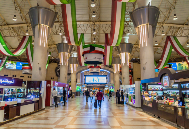 Interior of Kuwait International Airport