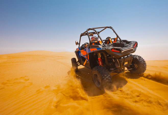 Sand dune bashing off-road